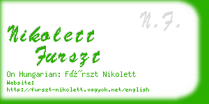 nikolett furszt business card